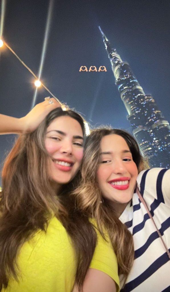 Naimal Khawar Reunites With Sister Fiza In Dubai