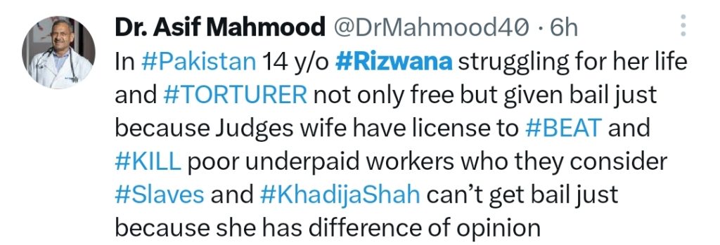 Popular Pakistani Actors Raise Voice For Minor Domestic Worker Rizwana