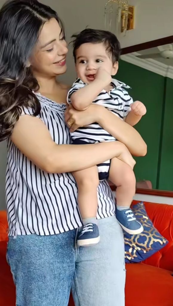 Srha Asghar New Pictures With Her Cute Son Ehaan