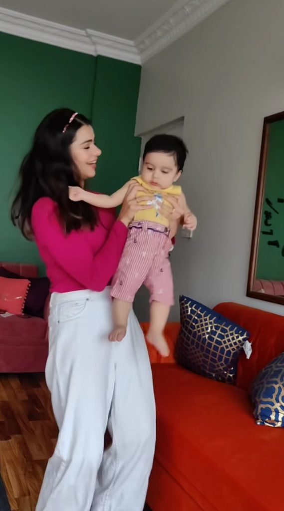 Srha Asghar New Pictures With Her Cute Son Ehaan