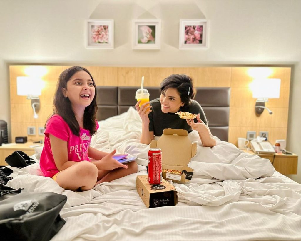 Fiza Ali Takes Daughter Faraal To Dubai