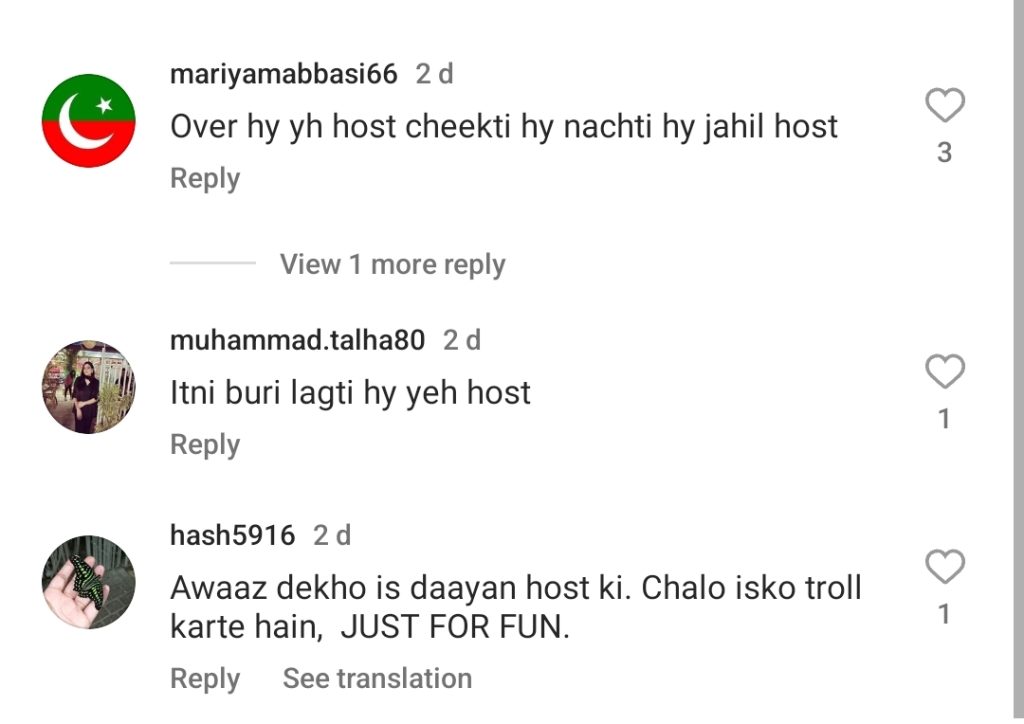 Aplus Host Ayesha Jahanzeb's Annoying Hosting Style Under Criticism