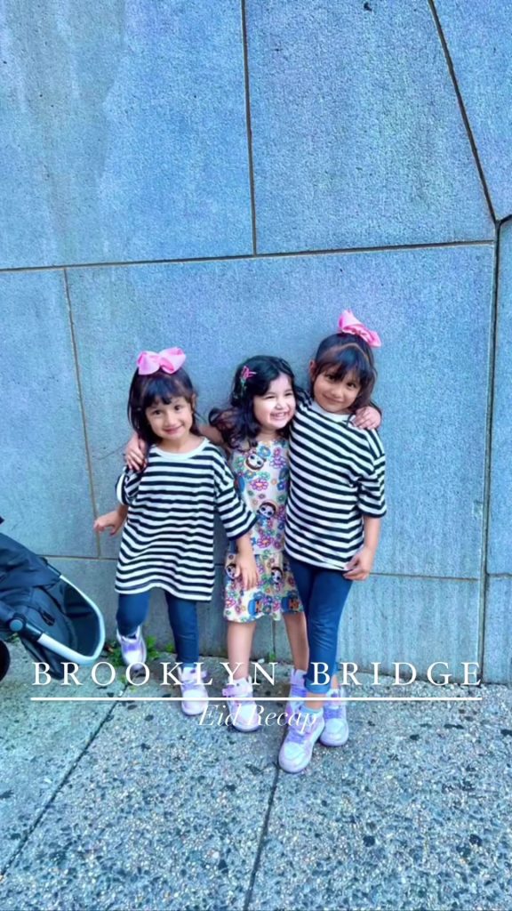 Sidra Batool Shares Beautiful Family Clicks From Brooklyn Bridge