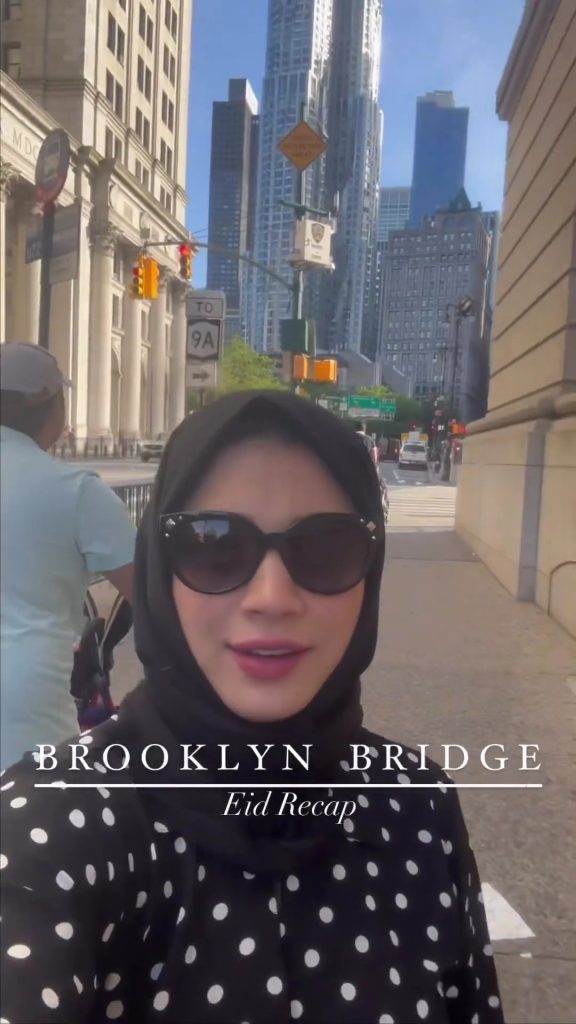 Sidra Batool Shares Beautiful Family Clicks From Brooklyn Bridge