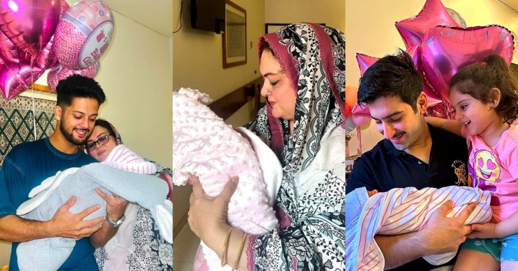 Aiman Khan Family Exclusive Pictures with Little Miral