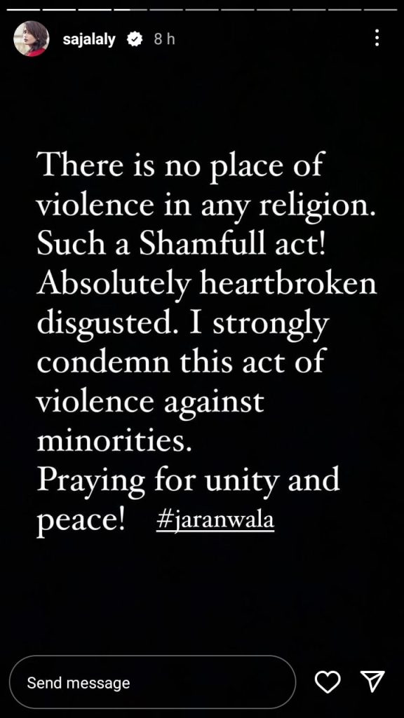 Pakistani Celebrities Condemn Jaranwala Violence