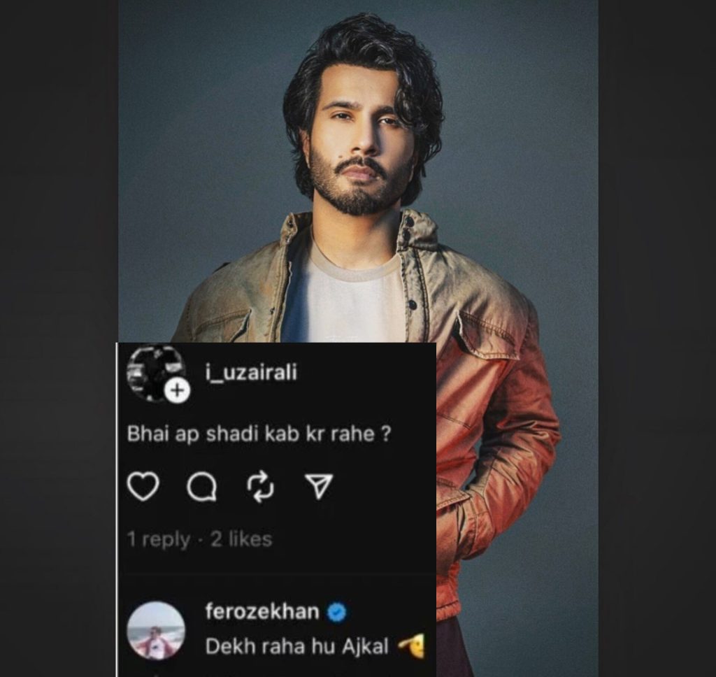 Is Feroze Khan Hinting At Getting Married