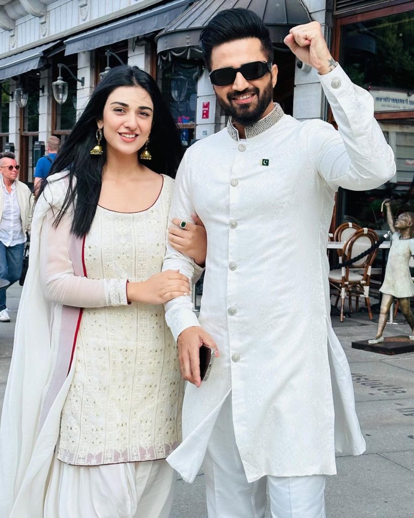 Sarah Khan and Falak Shabir New Pictures From Norway