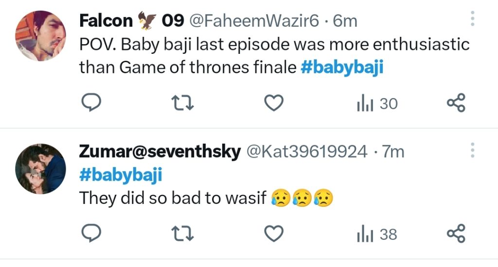 Baby Baji Last Episode - Fans Emotionally Bid Farewell to Drama