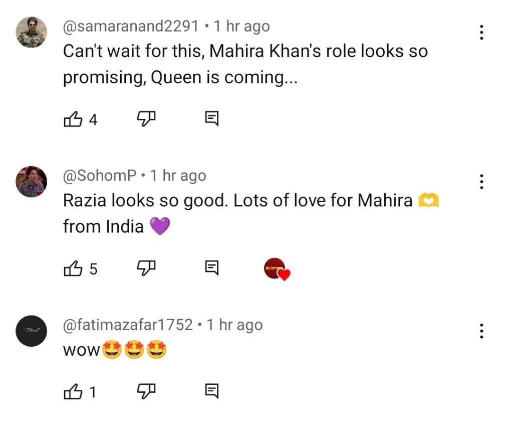 Mahira Khan's Look & Performance In Razia Praised By Fans