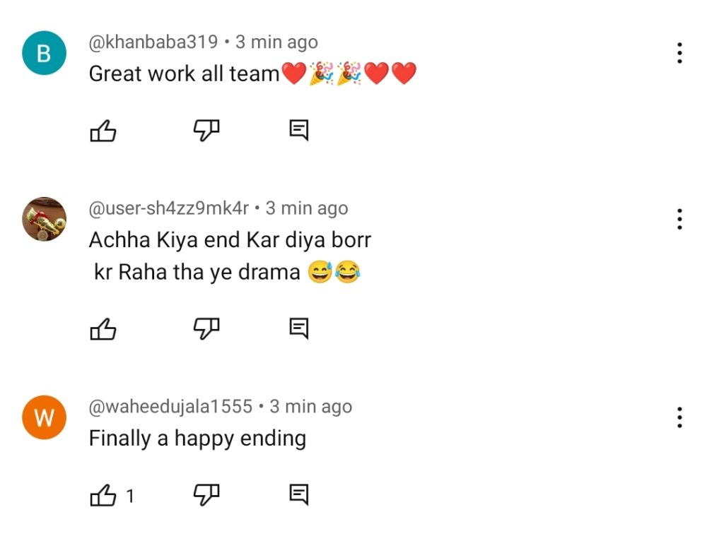 Sirf Tum Last Episode Public Reaction