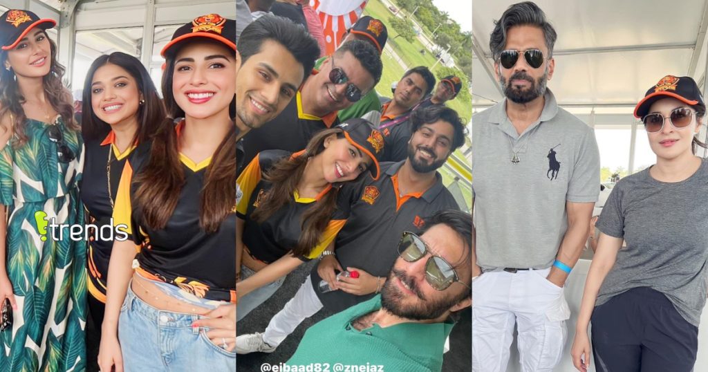 Pakistani And Indian Stars Spotted Supporting T10 League