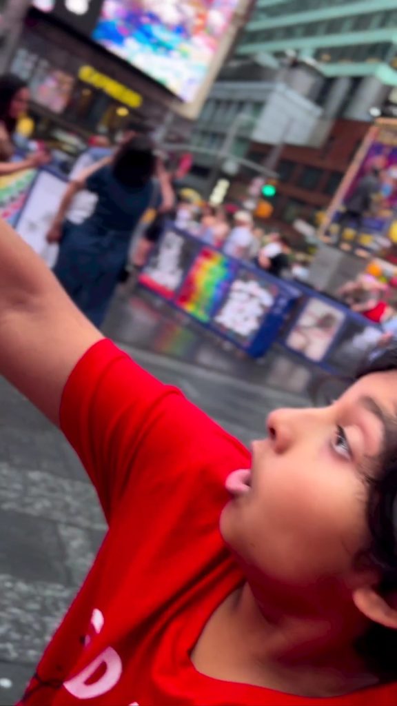 Javeria And Saud Take Their Kids To Times Square New York