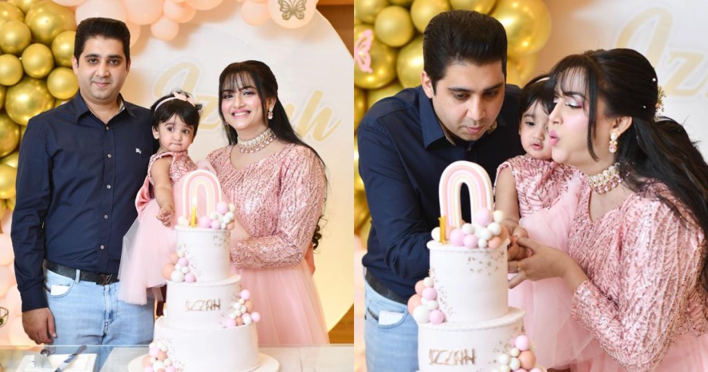 Kiran Tabeir Celebrates Daughter Izzah's First Birthday