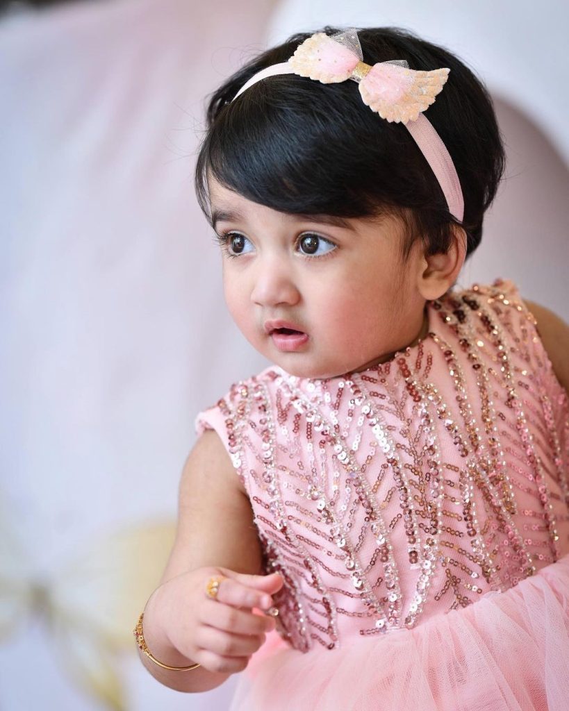 Kiran Tabeir Celebrates Daughter Izzah's First Birthday