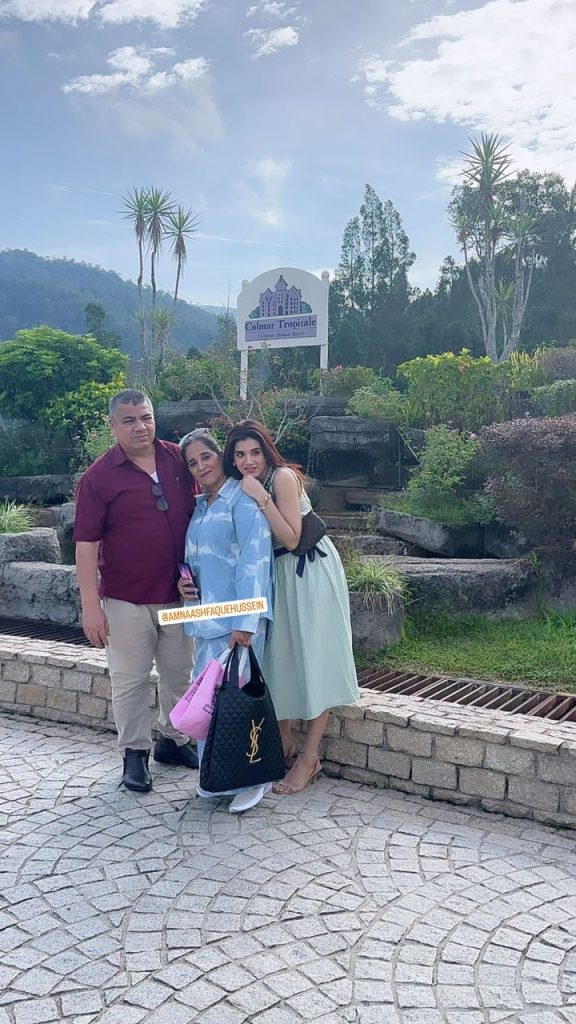 Kiran Ashfaque Visits French Town In Kuala Lumpur With Family