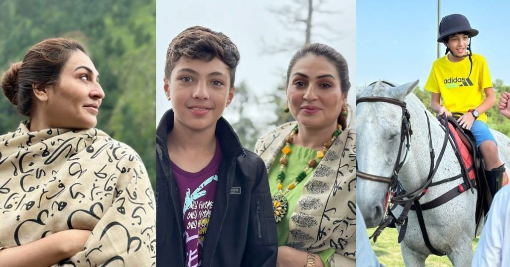 Pehlaaj Hassan With Mother Qurutulain Iqrar In Nathia Gali