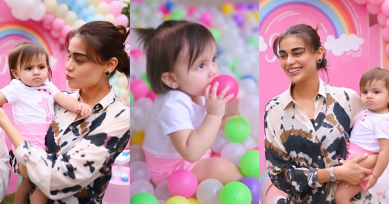 Sadaf Kanwal And Baby Zahra Attend A Birthday Party