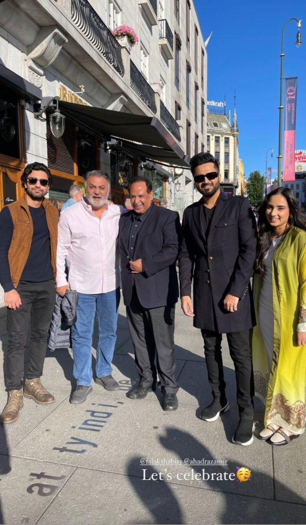 Sarah Khan, Falak & Ahad Raza Mir Pictures From Oslo, Norway