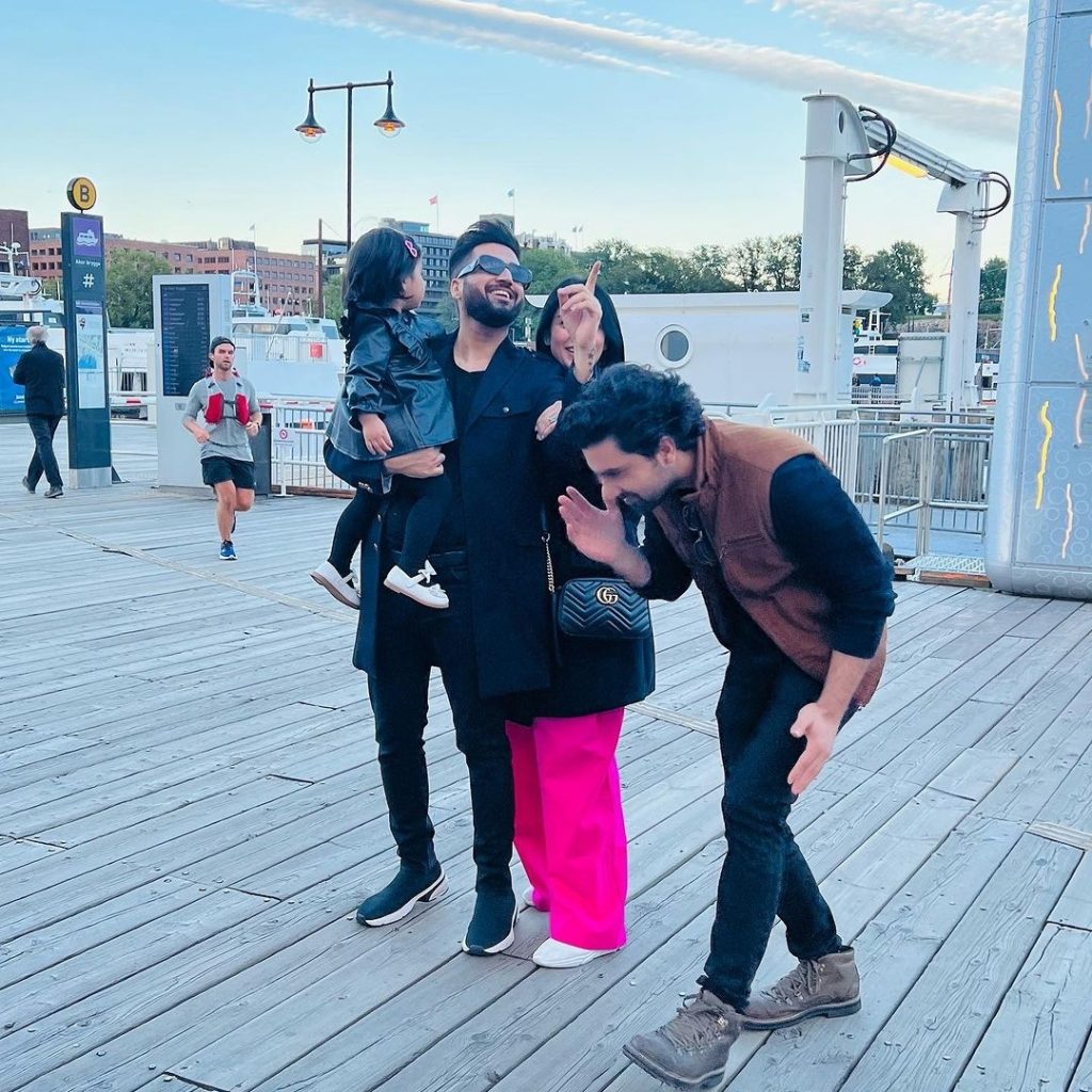 Sarah Khan, Falak & Ahad Raza Mir Pictures From Oslo, Norway