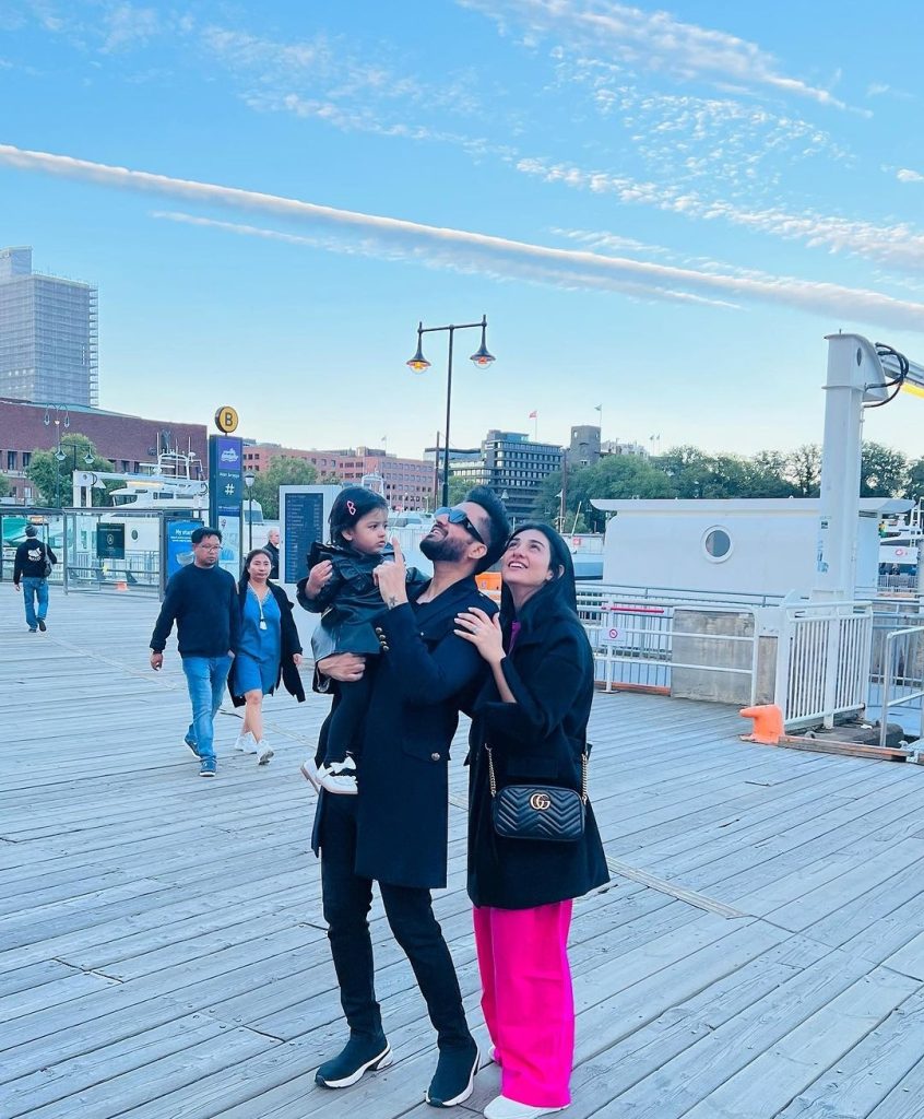 Sarah Khan, Falak & Ahad Raza Mir Pictures From Oslo, Norway