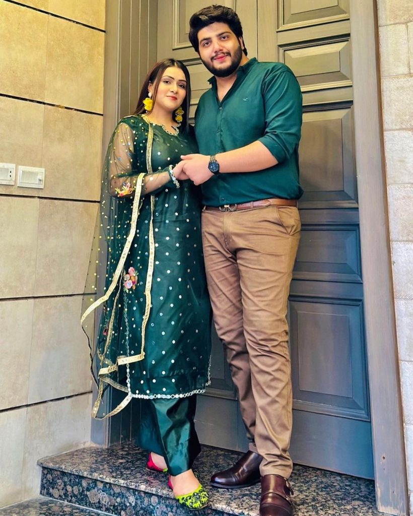 Sehar Hayat Adorable Pictures With Husband After Wedding