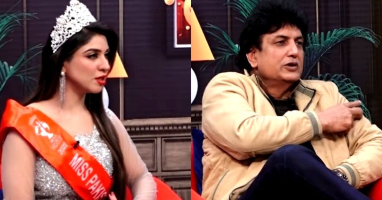Khalil Ur Rehman Qamar Insults Miss Pakistan In Live Show