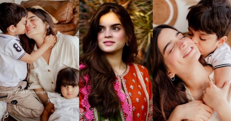 Syeda Aliza Sultan Adorable Pictures With Her Kids
