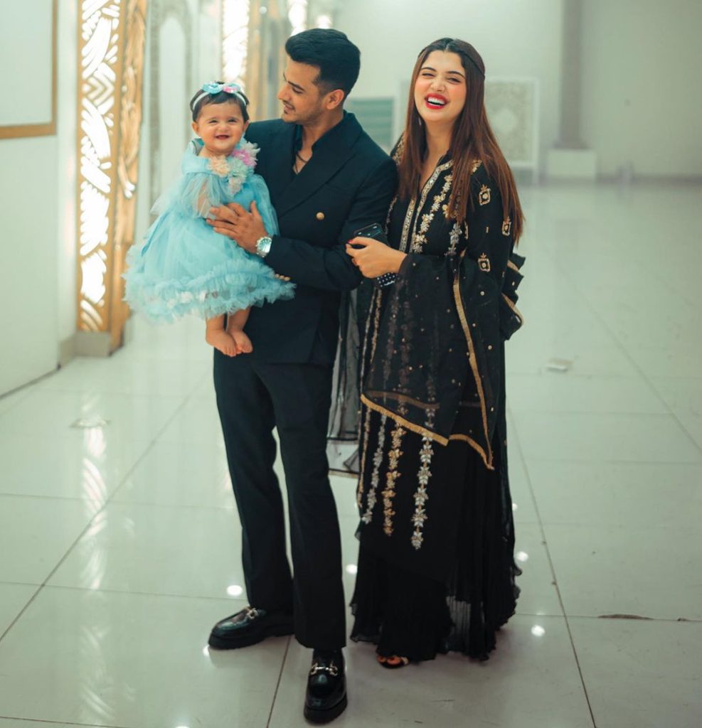 Kanwal & Zulqarnain New Photoshoot With Daughter Aizal
