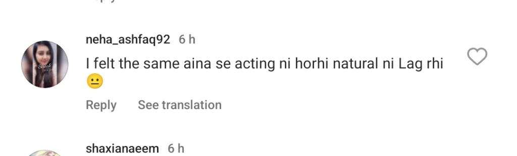 Aina Asif's Acting In Mayi Ri Gets Criticized