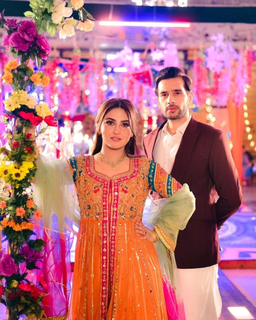 Hiba Bukhari And Usama Khan's Tere Ishq Ke Naam BTS