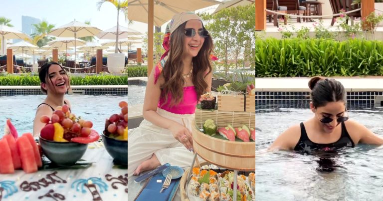 Saboor Aly Chilling In Dubai