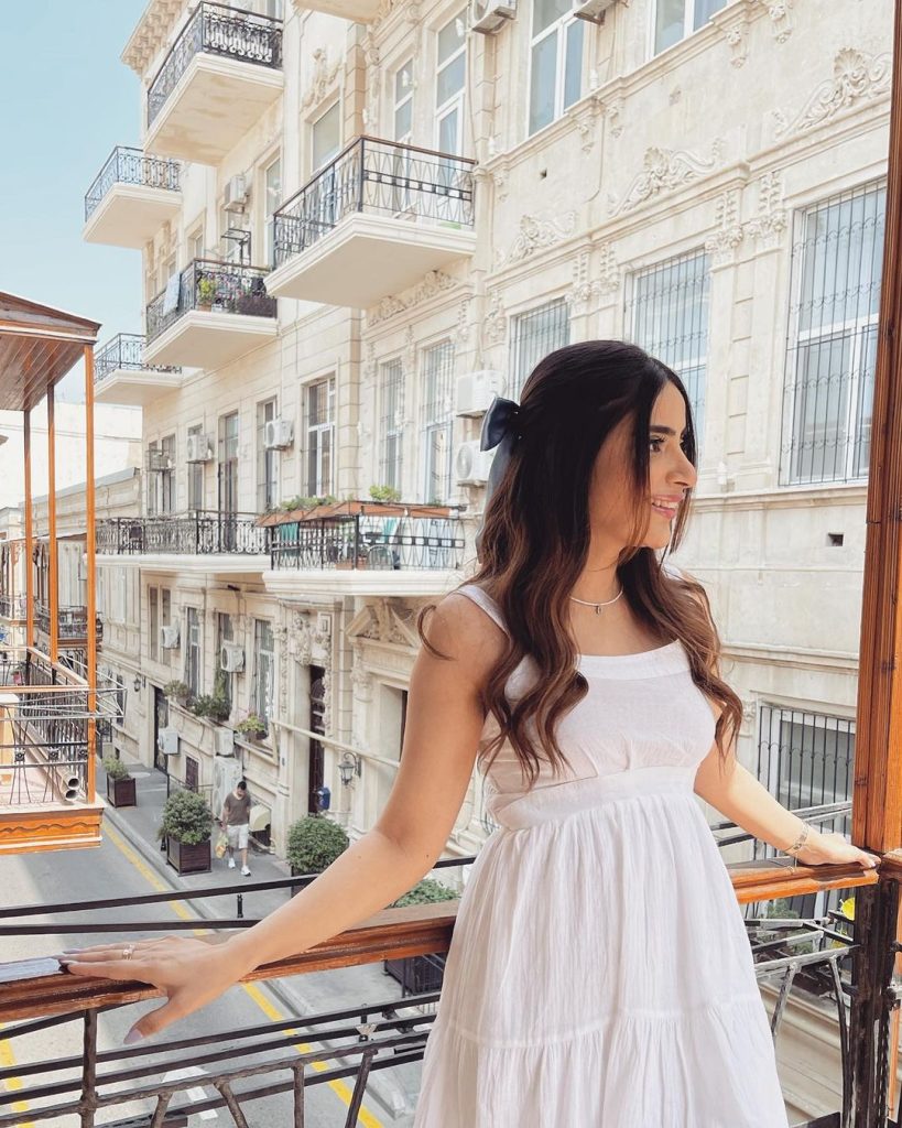 Saboor Aly Is A Fashionista On Baku Trip