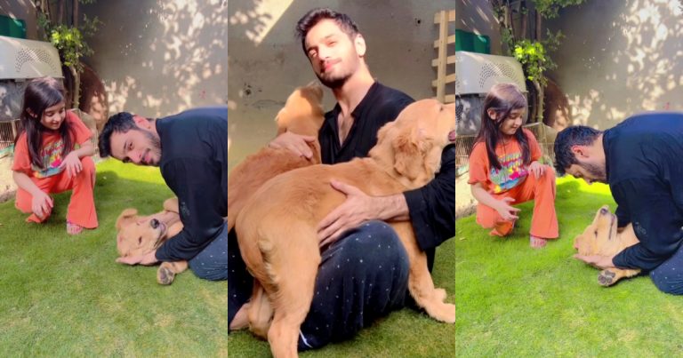 Wahaj Ali’s Heart Melting Moments With Puppies