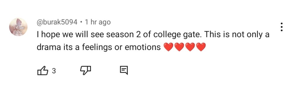 College Gate Last Episode Public Reaction