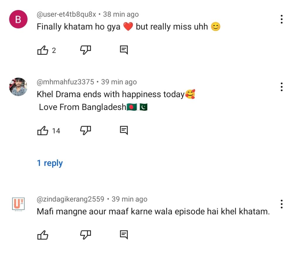 Khel Last Episode Public Reaction