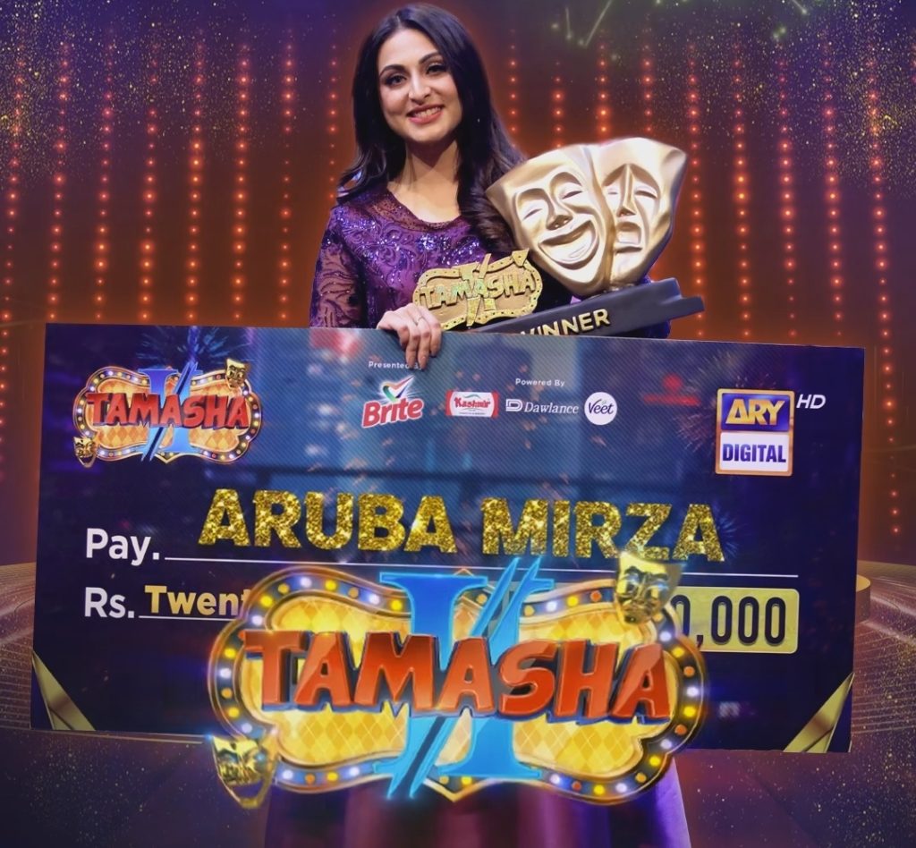 Tamasha Winner Aruba Mirza's Message To Natasha Ali & Her Fans