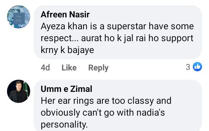 Netizens Criticize Nadia Khan On Ridiculing Ayeza's Style