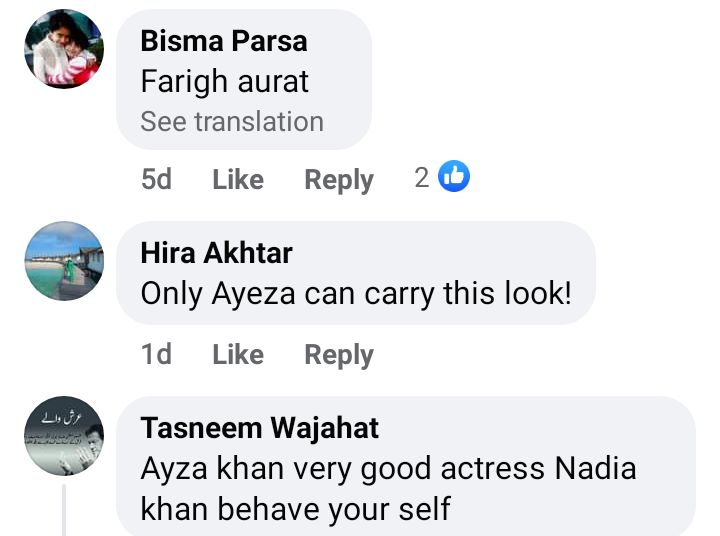 Netizens Criticize Nadia Khan On Ridiculing Ayeza's Style