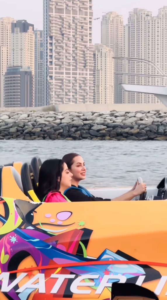 Nimra Khan & Yashma Gill Jet Car Ride Experience In Dubai