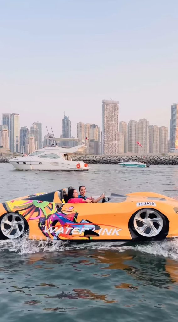 Nimra Khan & Yashma Gill Jet Car Ride Experience In Dubai