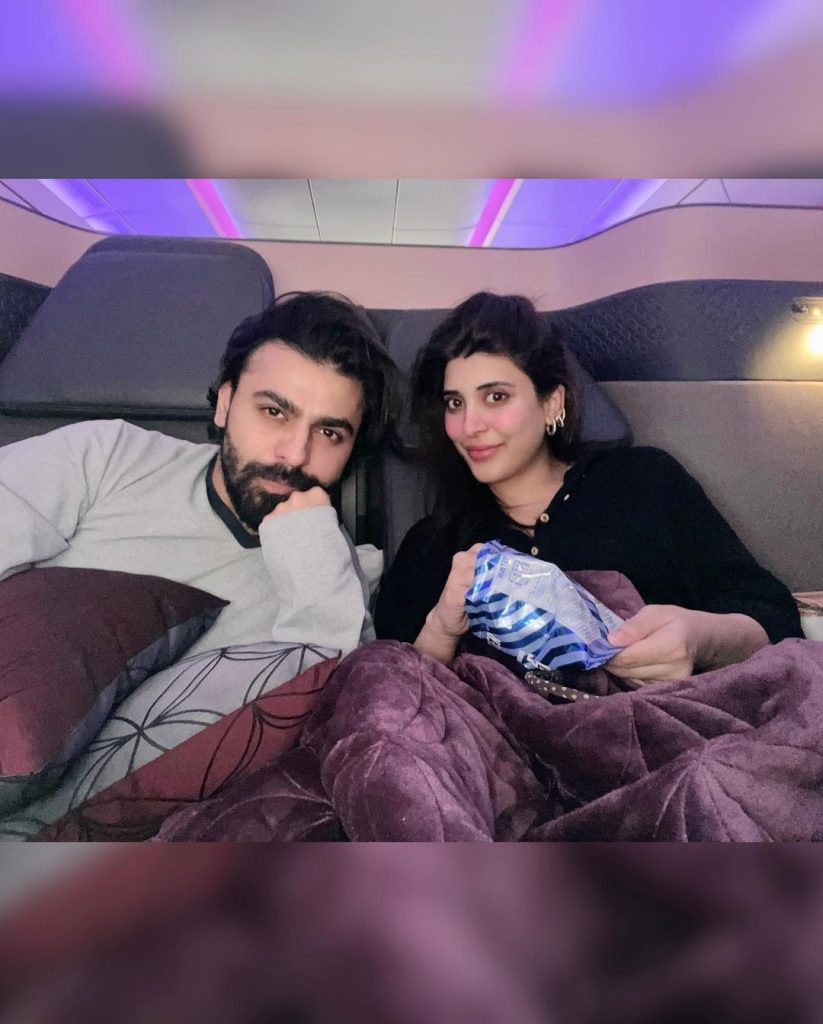 Urwa & Farhan's Beautiful Pictures From Luxury Flight To Dallas