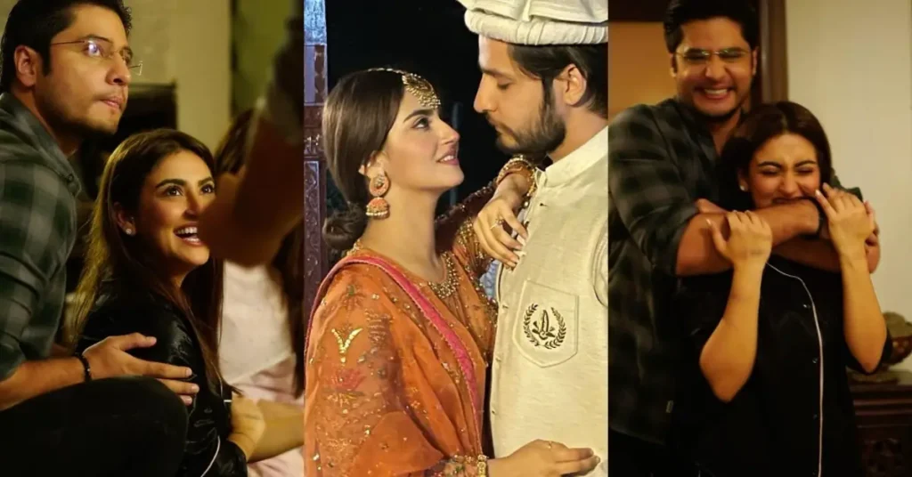 Hiba Bukhari Shares BTS Pictures With Arez From New Drama