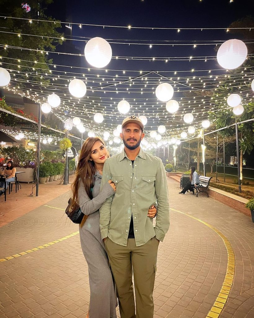 Hassan Ali New Pictures With Wife Samyah From India