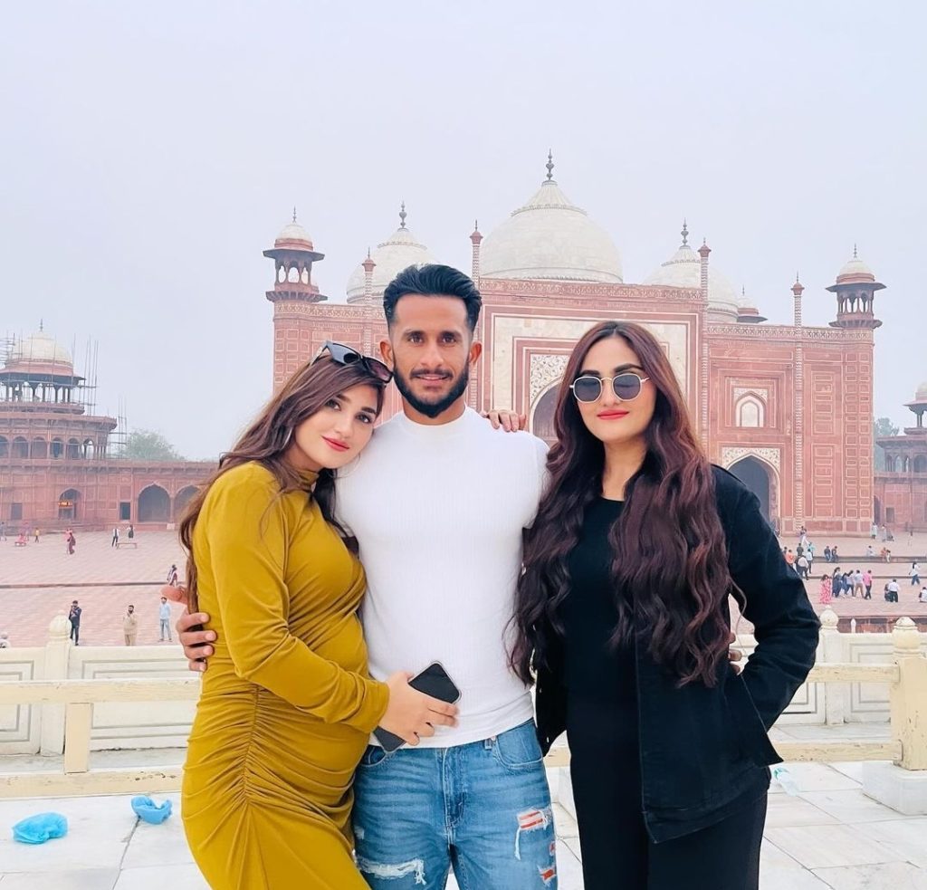 Hassan Ali New Pictures With Wife Samyah From India