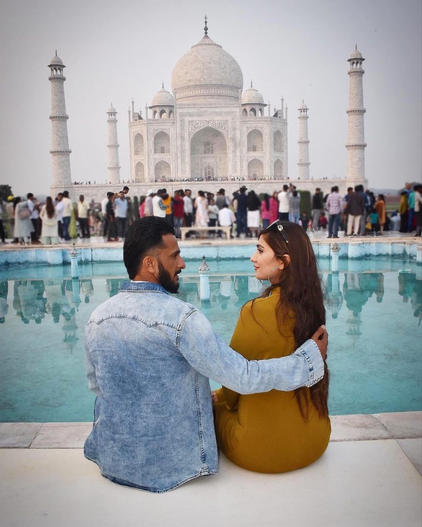 Hassan Ali New Pictures With Wife Samyah From India