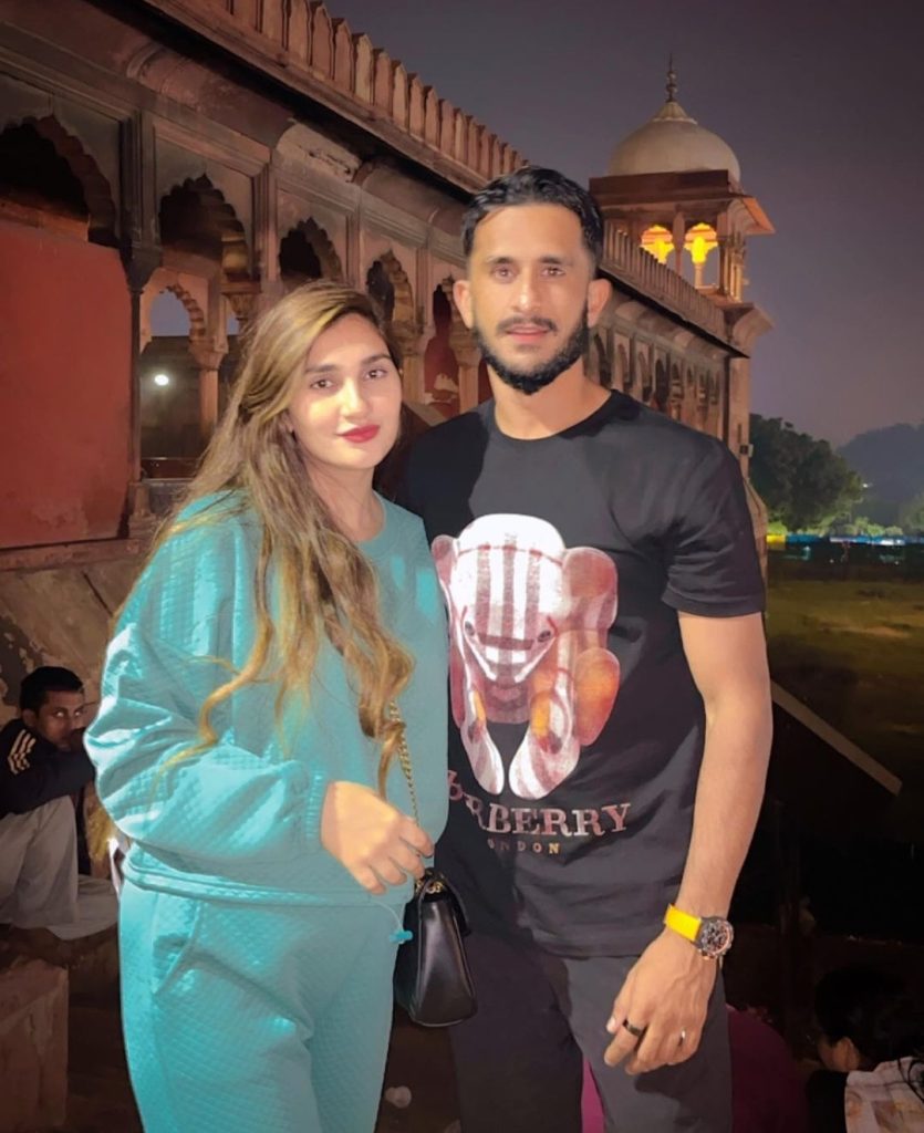 Hassan Ali New Pictures With Wife Samyah From India