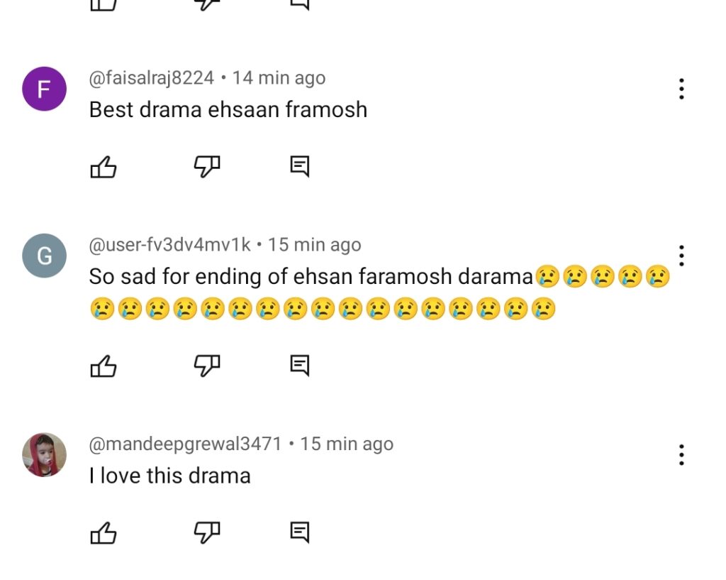 Ehsaan Faramosh Last Episode Public Reaction