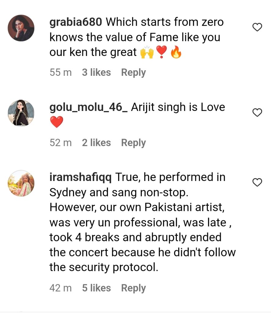 Ken Doll Thinks Pakistani Singers Should Learn From Arijit Singh