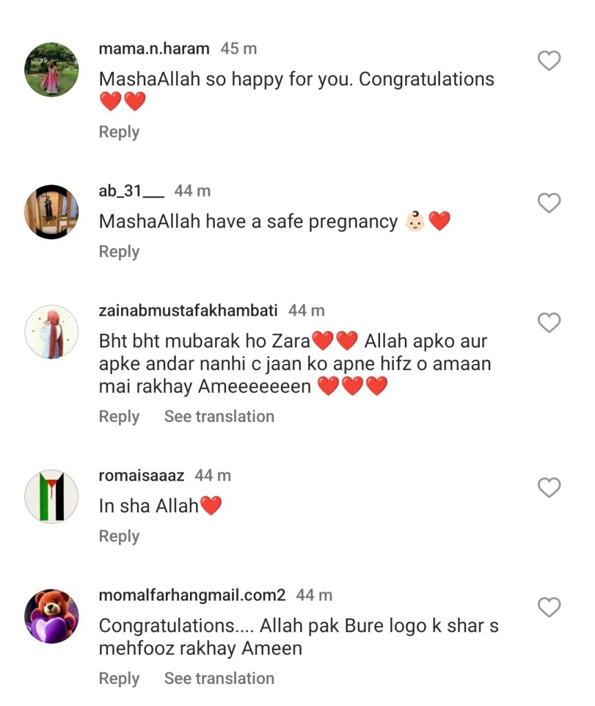 Fans Congratulate Zara Noor Abbas On Pregnancy Announcement